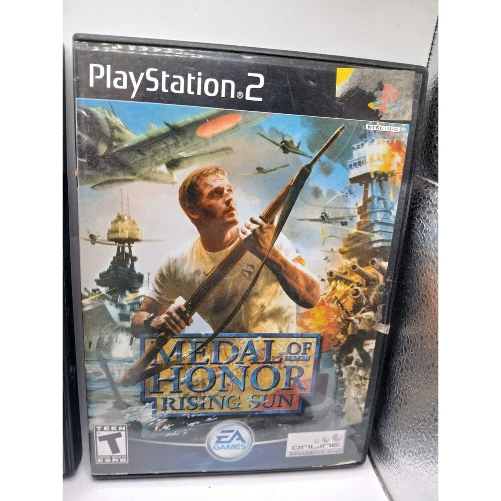 2) PS2 Medal Of Honor Frontline & Medal Of Honor Rising Sun Bundle Lot CIB